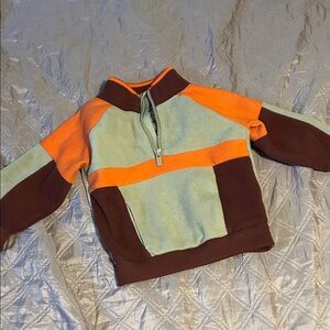 Old Navy Kids Fleece Jacket in Orange and Brown